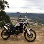 Africa Twin overlooking Mulbring