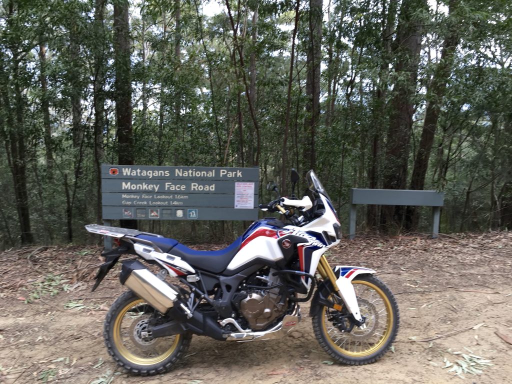 Africa Twin at Monkey Face Road